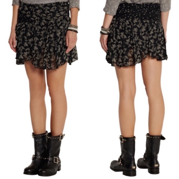 Isabel Marant Georgette Prune Mini Skirt M - Picture 4 of 7